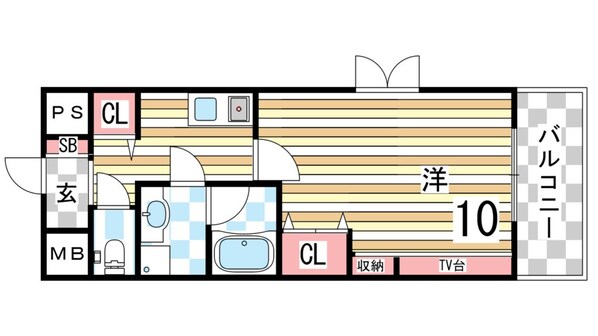 ソレイユ御影の物件間取画像